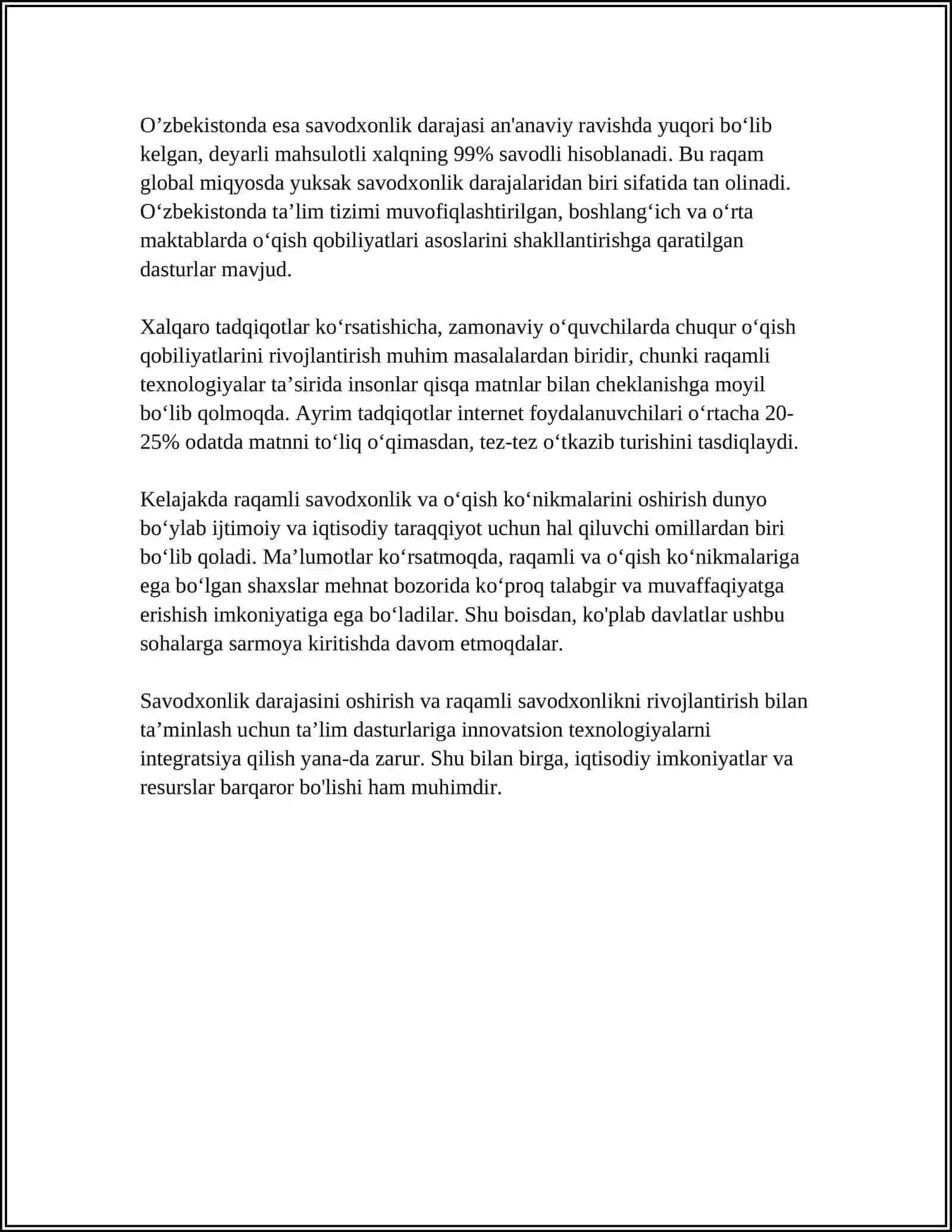 Raqamli Texnologiyalar Ta'sirida O'qish Xususiyatlari 4