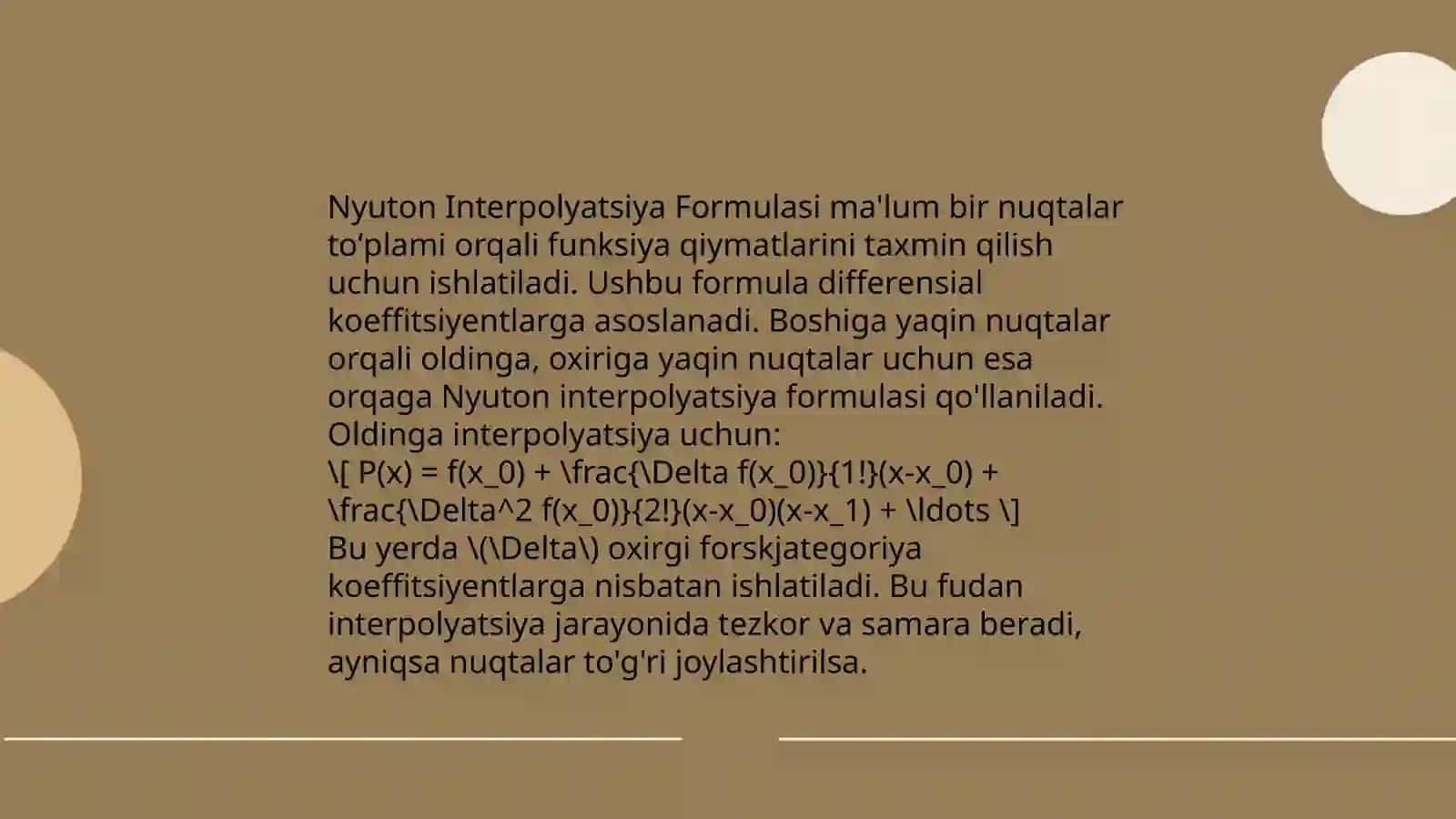 Lagrange Interpolyatsiya Formulasi 4