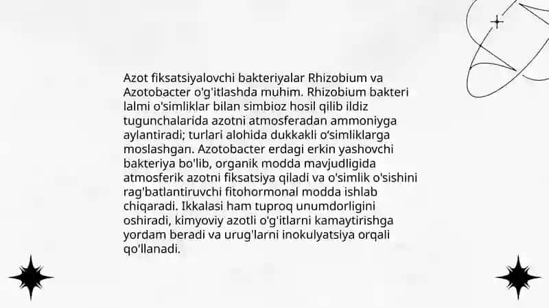 Bakteriologik oʻgʻitlar va ularning qoʻllanilishi 4
