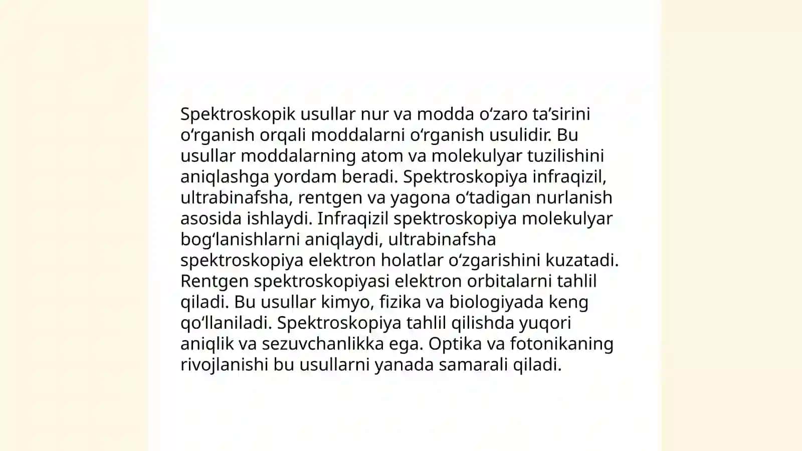 Ultrabinafsha spektroskopiyasi 4