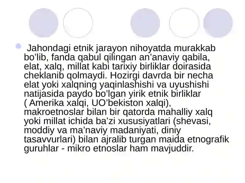 Dunyo xalqlari kassifikatsiyasi 4