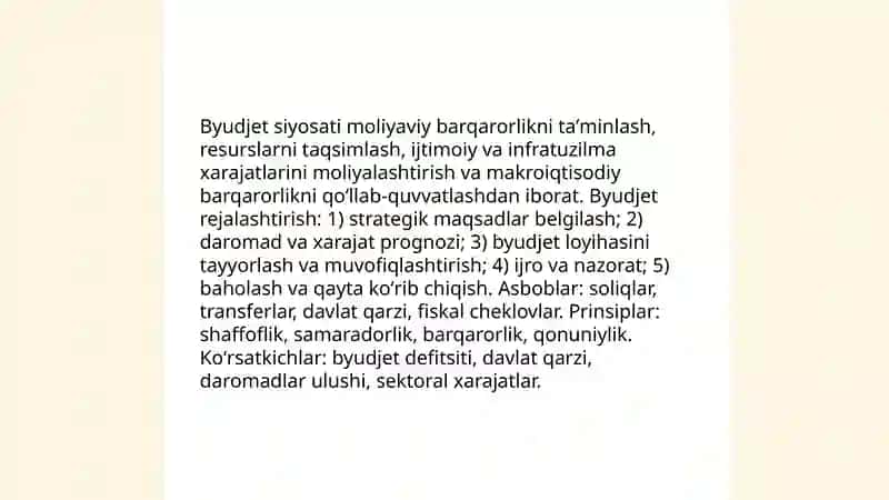 Moliyaviy siyosat 4
