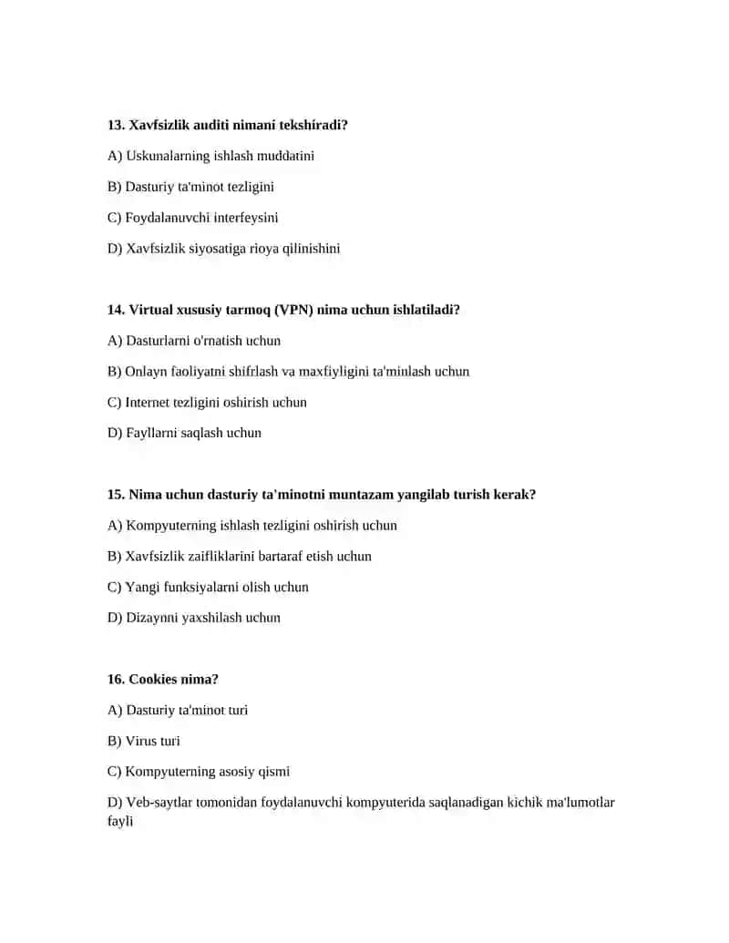 Kompyuter xavfsizligi asoslari 4