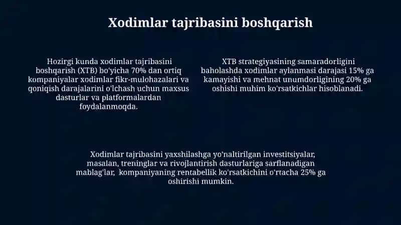 Inson resurslarini boshqarish xizmatlari faoliyatining zamonaviy tendentsiyalari 4