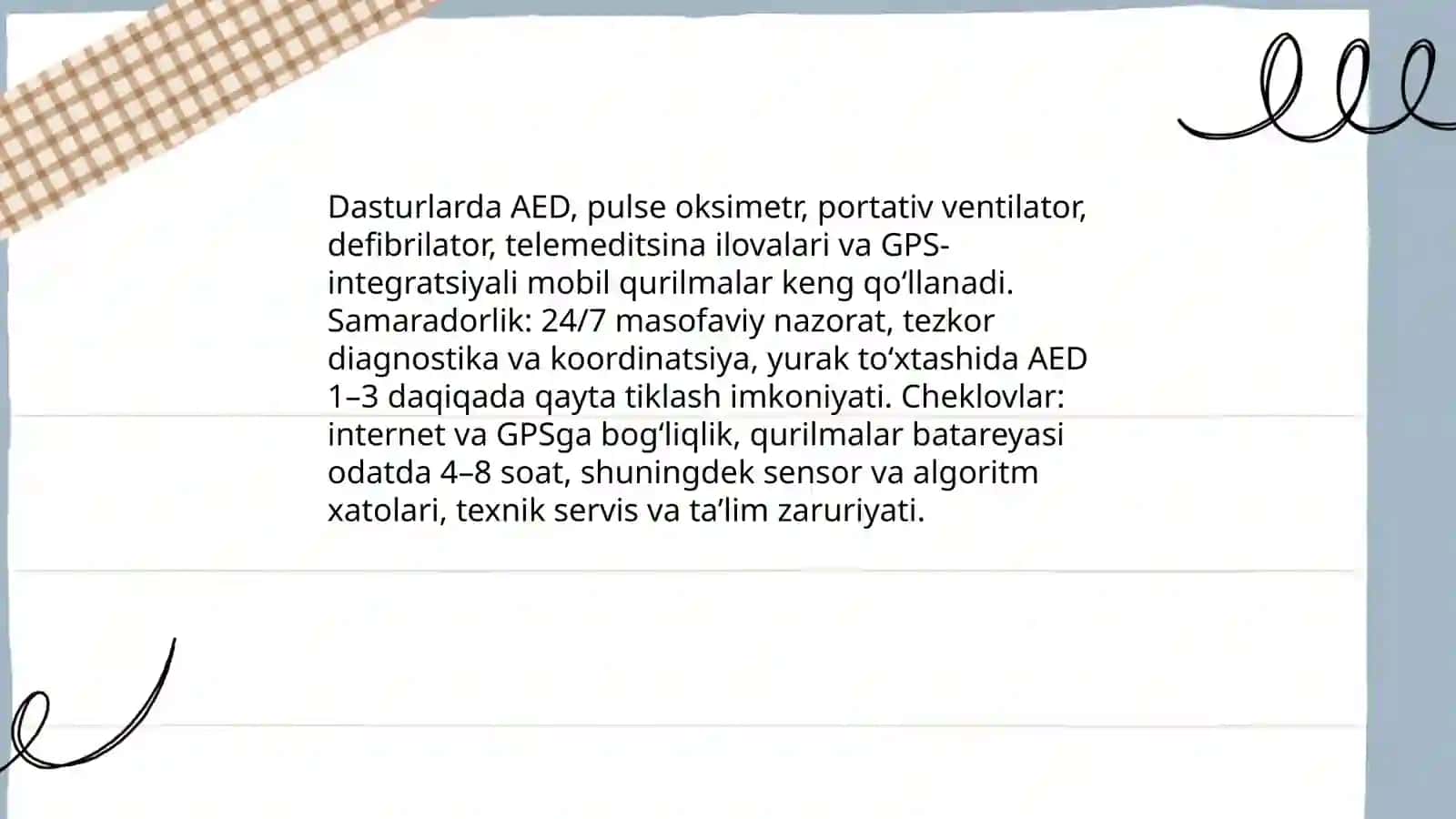 Ilk yordam xizmati dasturlarining tahlili va ijobiy tomonlari va kamchilinlari 4