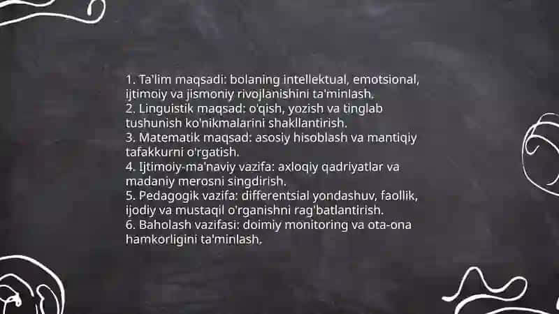 Ta'lim mazmunini va mohiyati. Boshlang'ich sinflarda ta'lim metodlari va vositalari 4