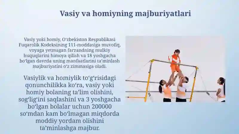 Vasiylik va homiylik organlarining bola tarbiyasidagi ishtiroki 4