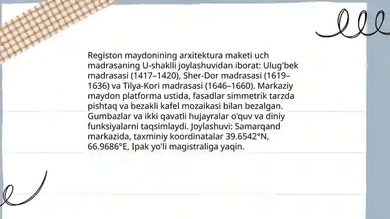 Registon majmuasi 4