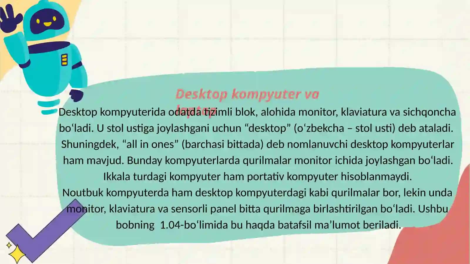 Kompyuter qurilmalari va dasturiy ta`minot 4