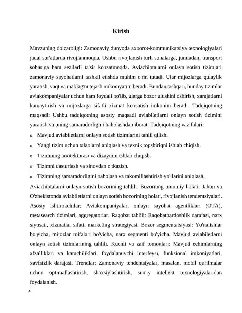 Aerochiptalarni onlayn xarid qilishni tashkil etish 4