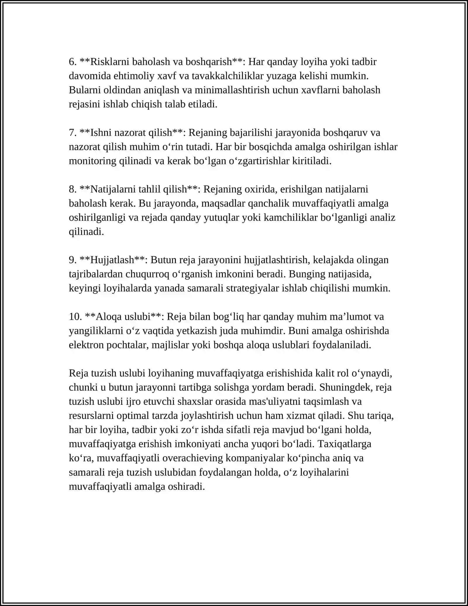 MUSTAQIL ISH Mavzu: OLCHASHLARNING BAJARISH USLUBIYATI 4