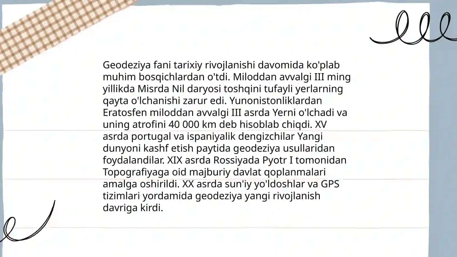 Geodeziya fani va vazifasi 4