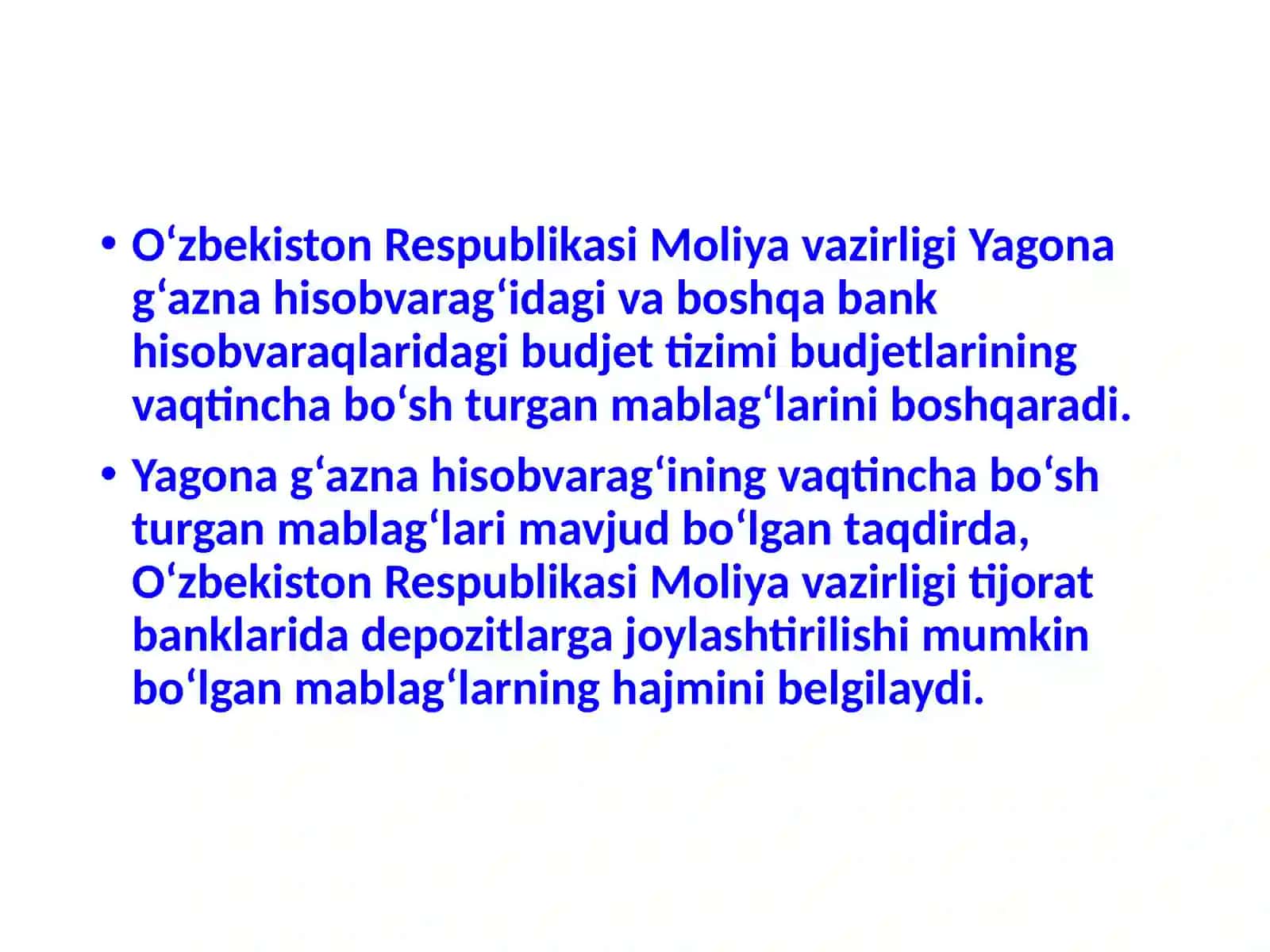 Yagona g‘azna hisobvarag‘i 4