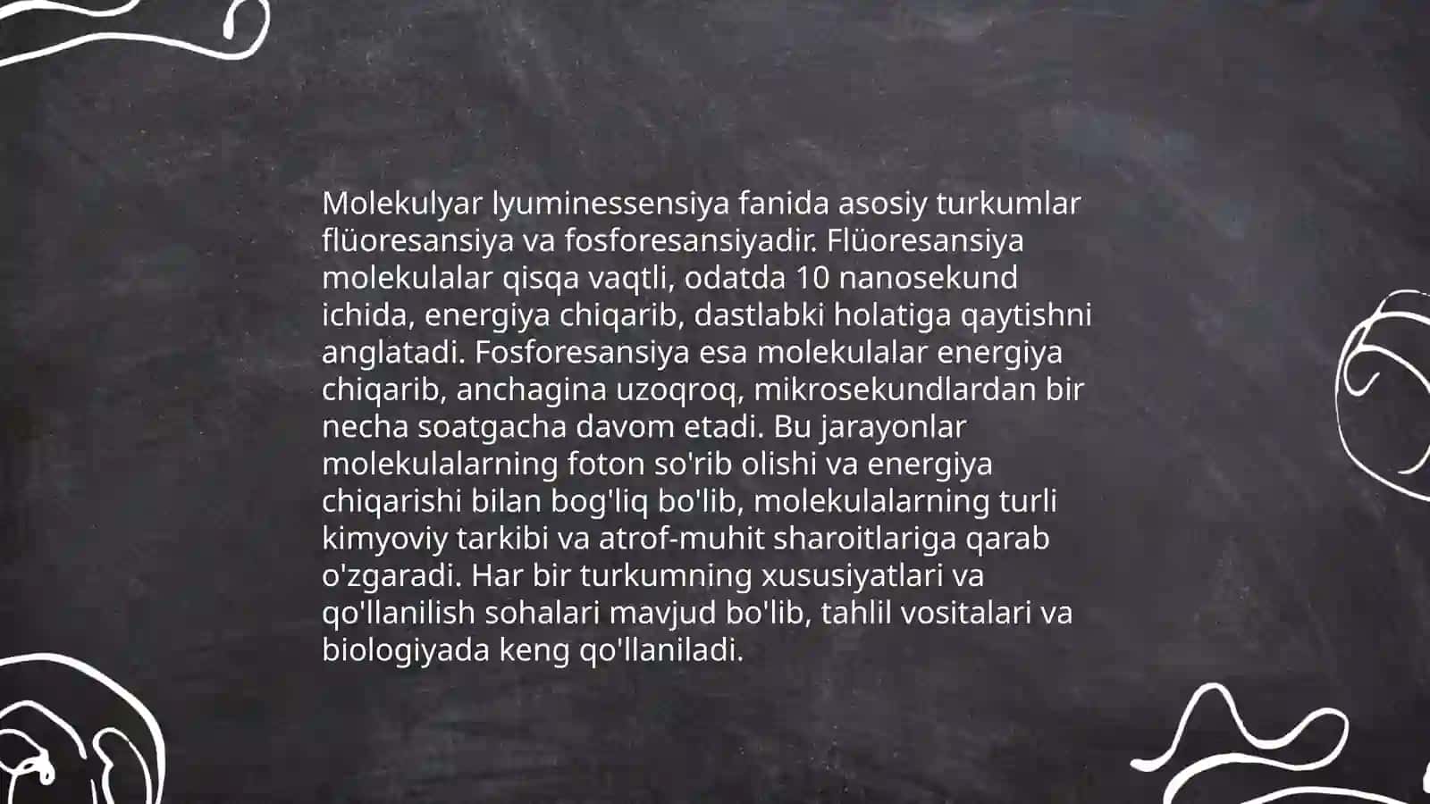 Molekulyar lyuminssensiyaning asosiy qonunlari 4