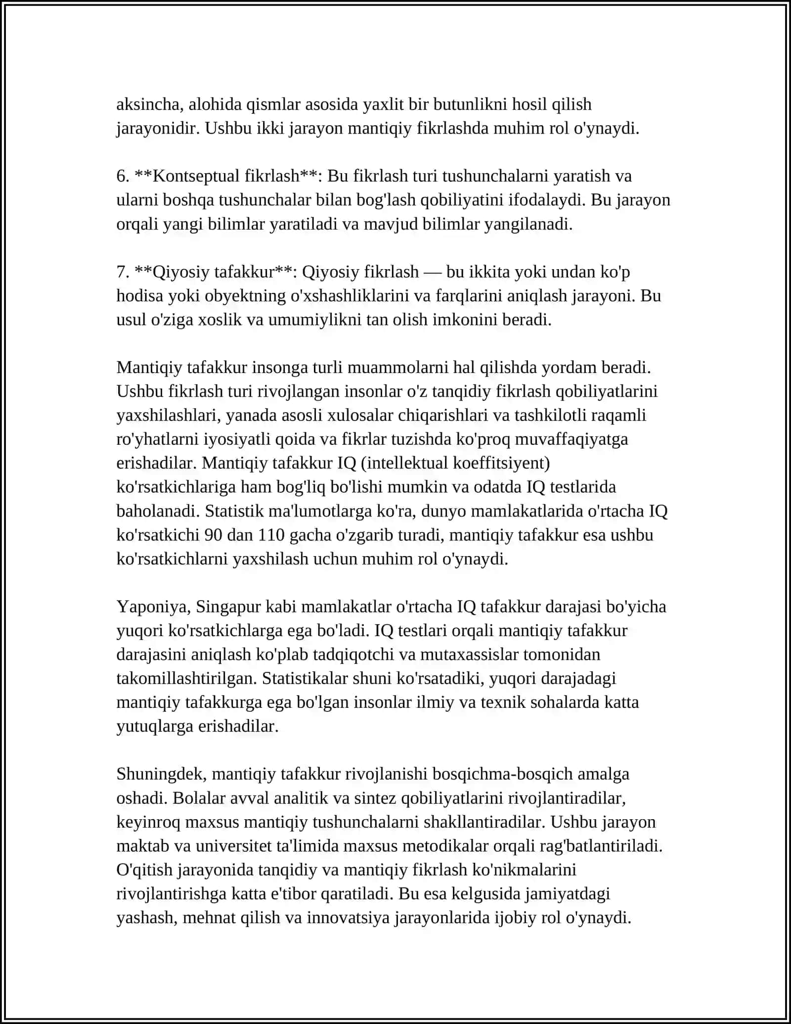 Mantiqiy tafakkur tushunchalari 4