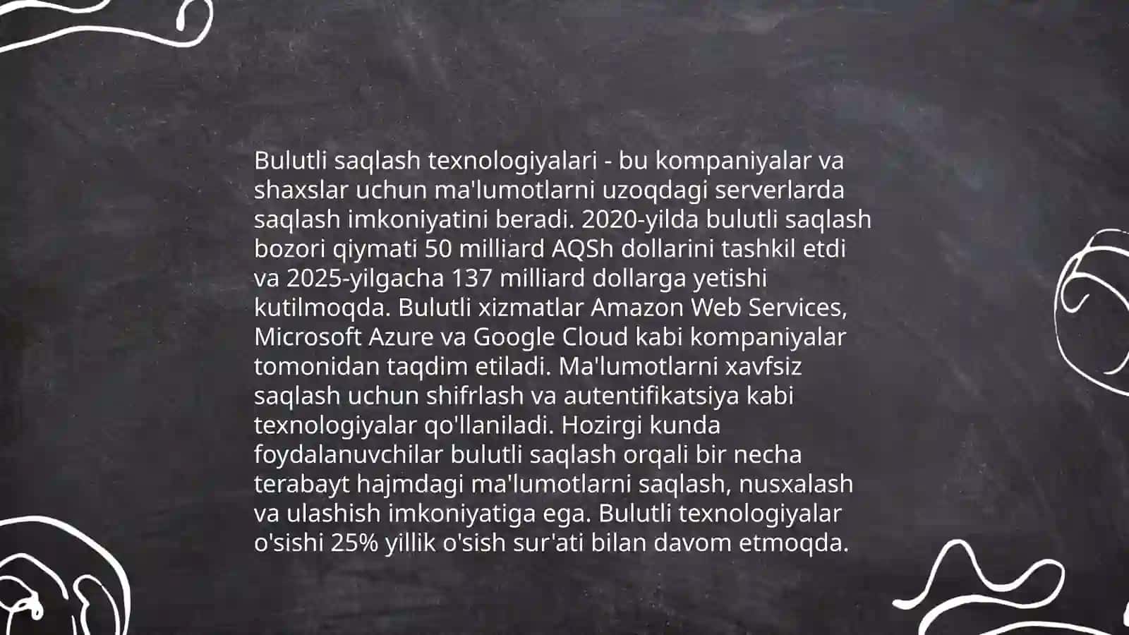 Bulutli texnologiyalardan foydalanish texnologiyalari 4