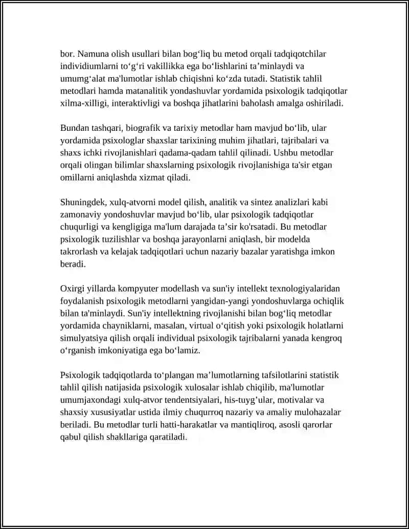 UMUMIY PSIXOLOGIYA FANINING ILMIY TADQIQOT METODLARI 4