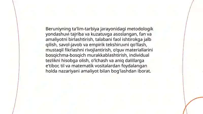 Abu Rayxon Beruniyning pedagogik qarashlari 4