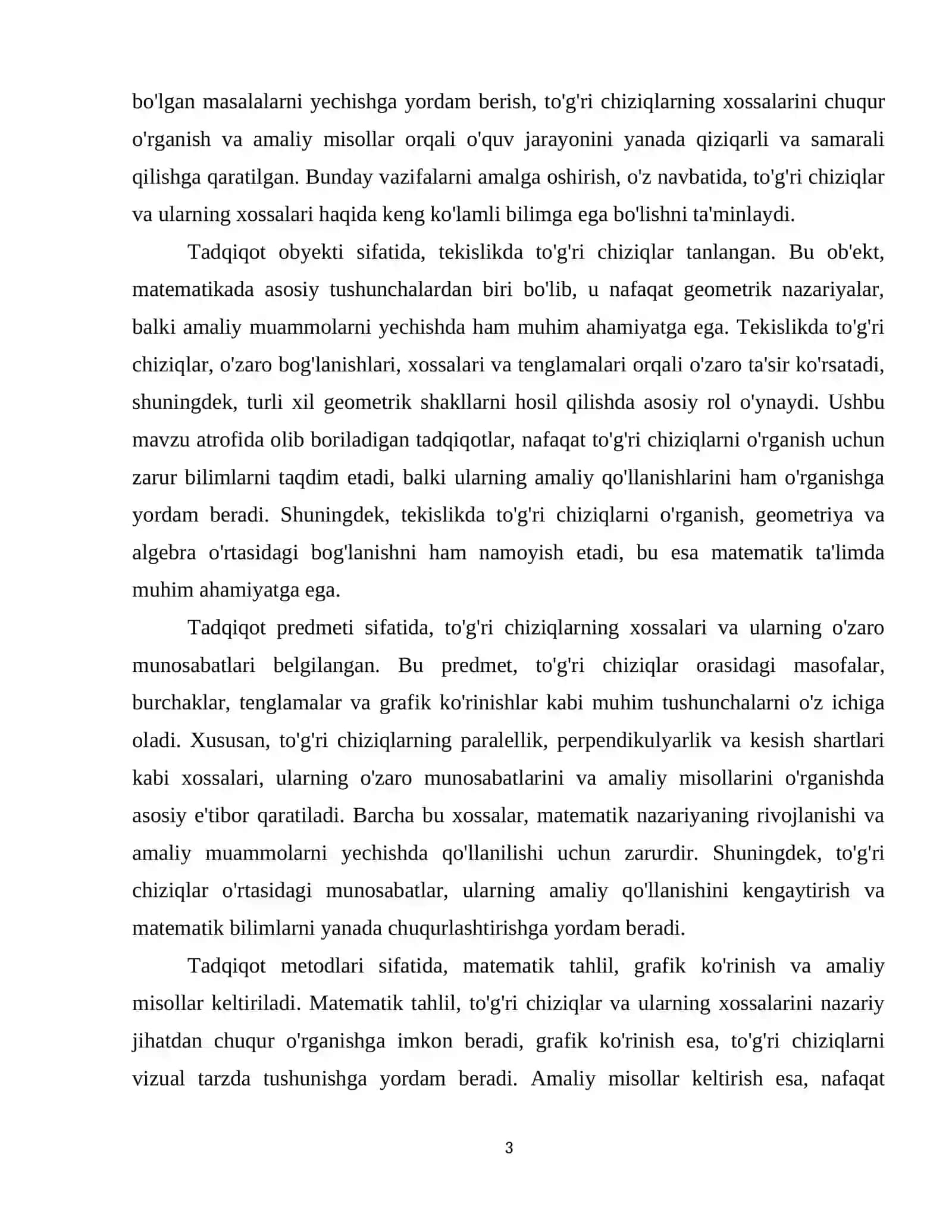 Tekislikda to‘g‘ri chiziqlarga doir asosiy masalalar 4