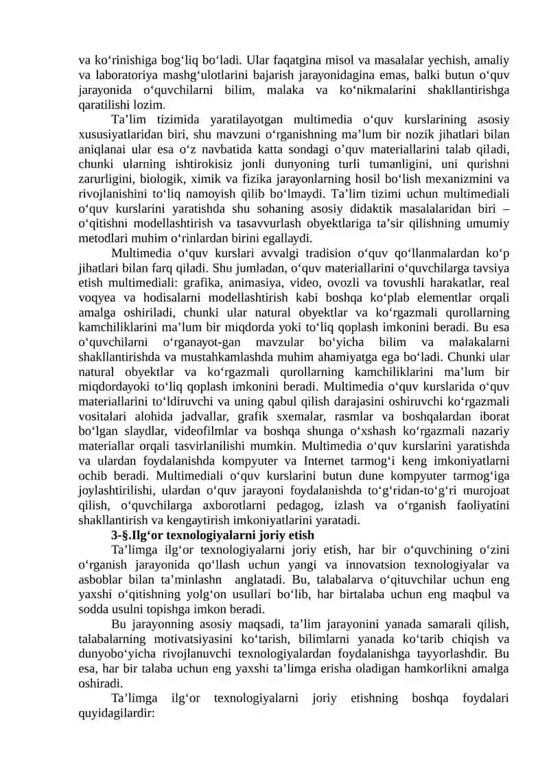 PEDAGOGIK KOMPETENTLIKNI SHAKLLANTIRISHDA TA’LIM TEXNOLOGIYASINI TADBIG‘I 4