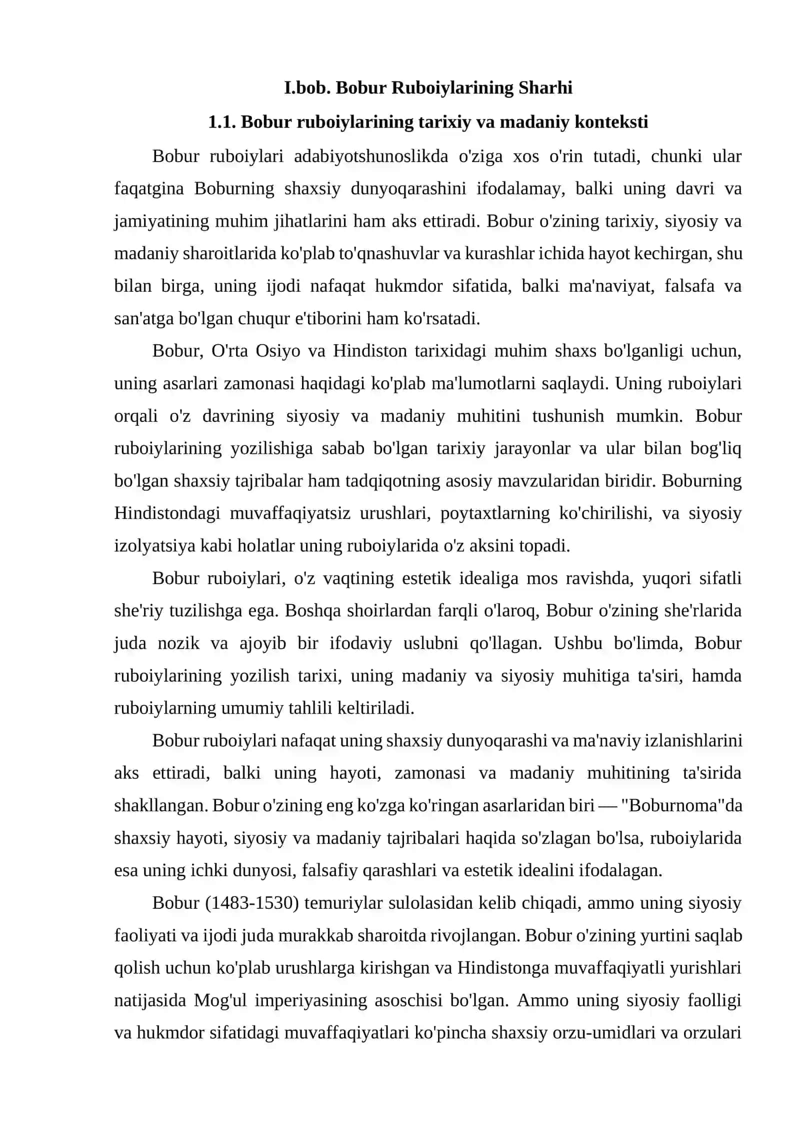 Bobur Ruboiylarini Sharhlab O'rganish 4