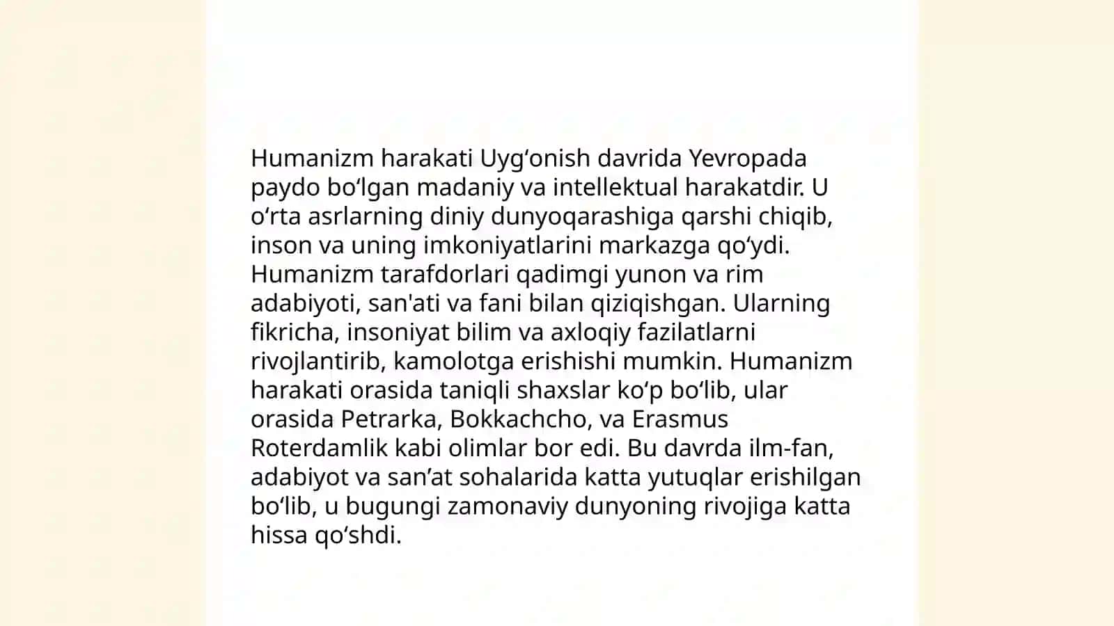 Yevropada uyg’onish davri 4
