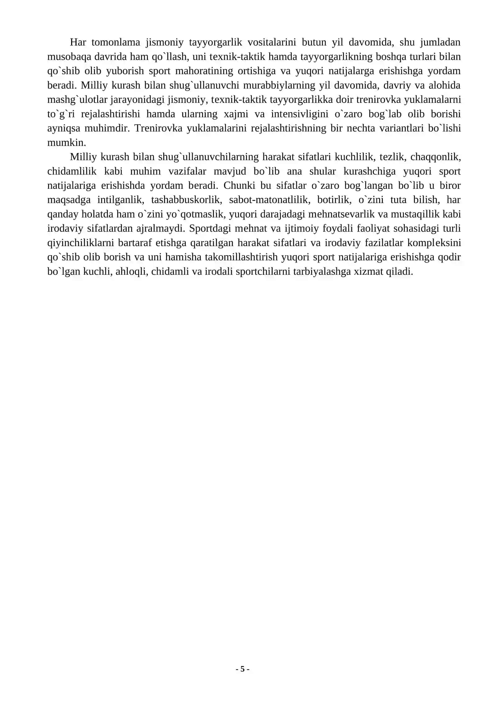 Kurashchilarning umumiy va maxsus tayyorgarligi 4