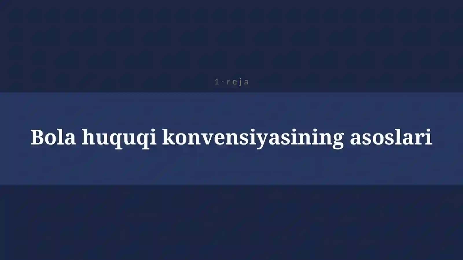 BOLA HUQUQI KONVENSIYASI 4