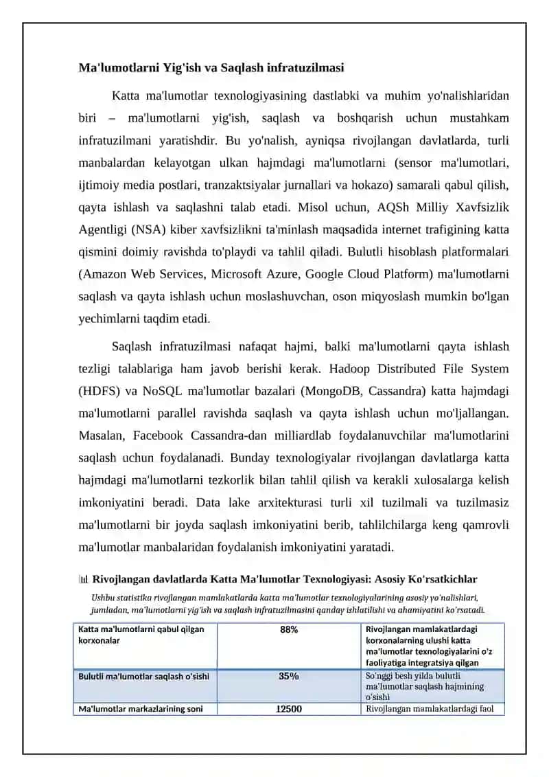 Rivojlangan mamlakatlarda Big Data texnologiyasi 4