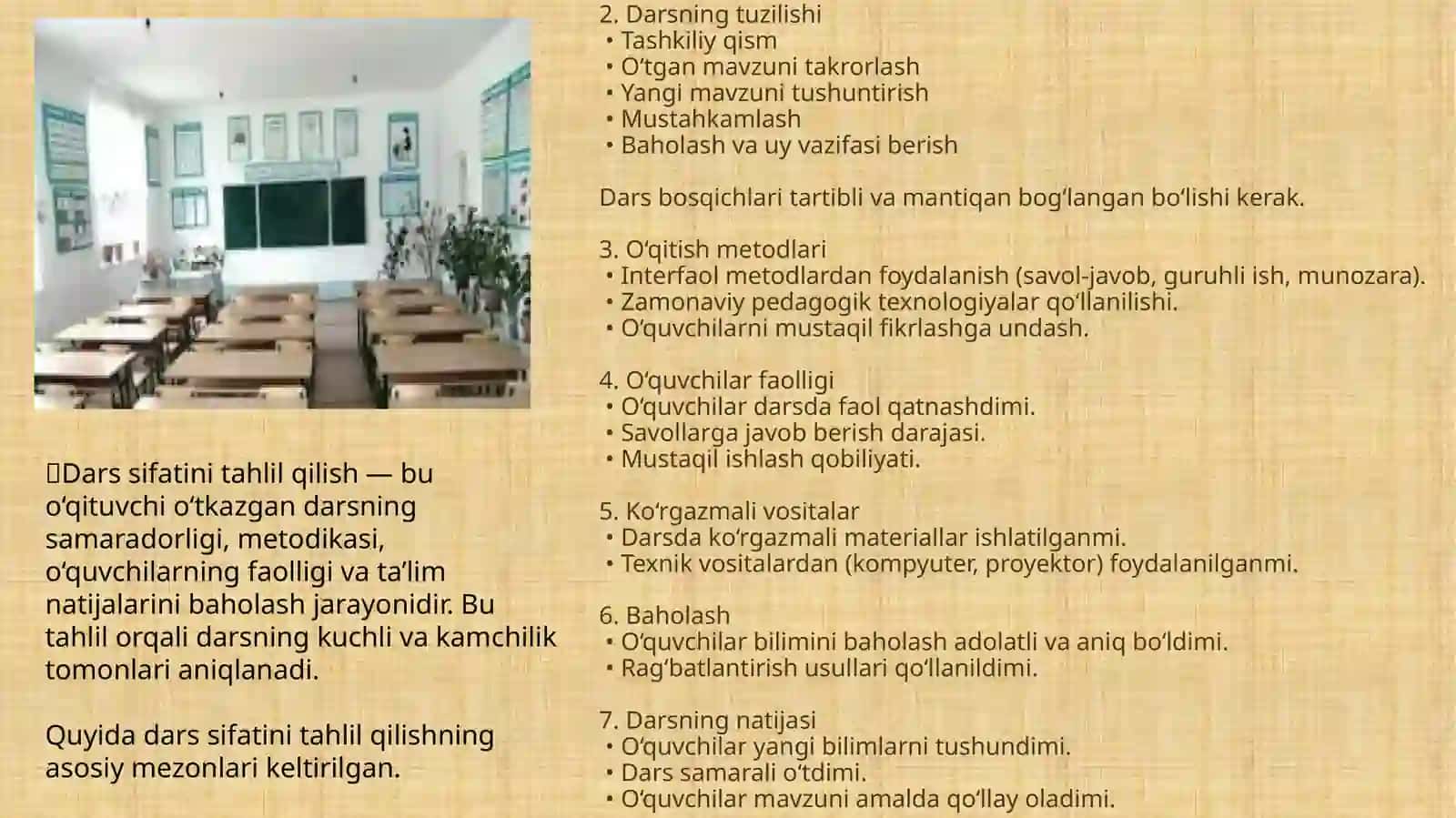 Umumtalim maktablarida oquv jarayonini tahlil qilish . Dalolatnoma tuzish 4