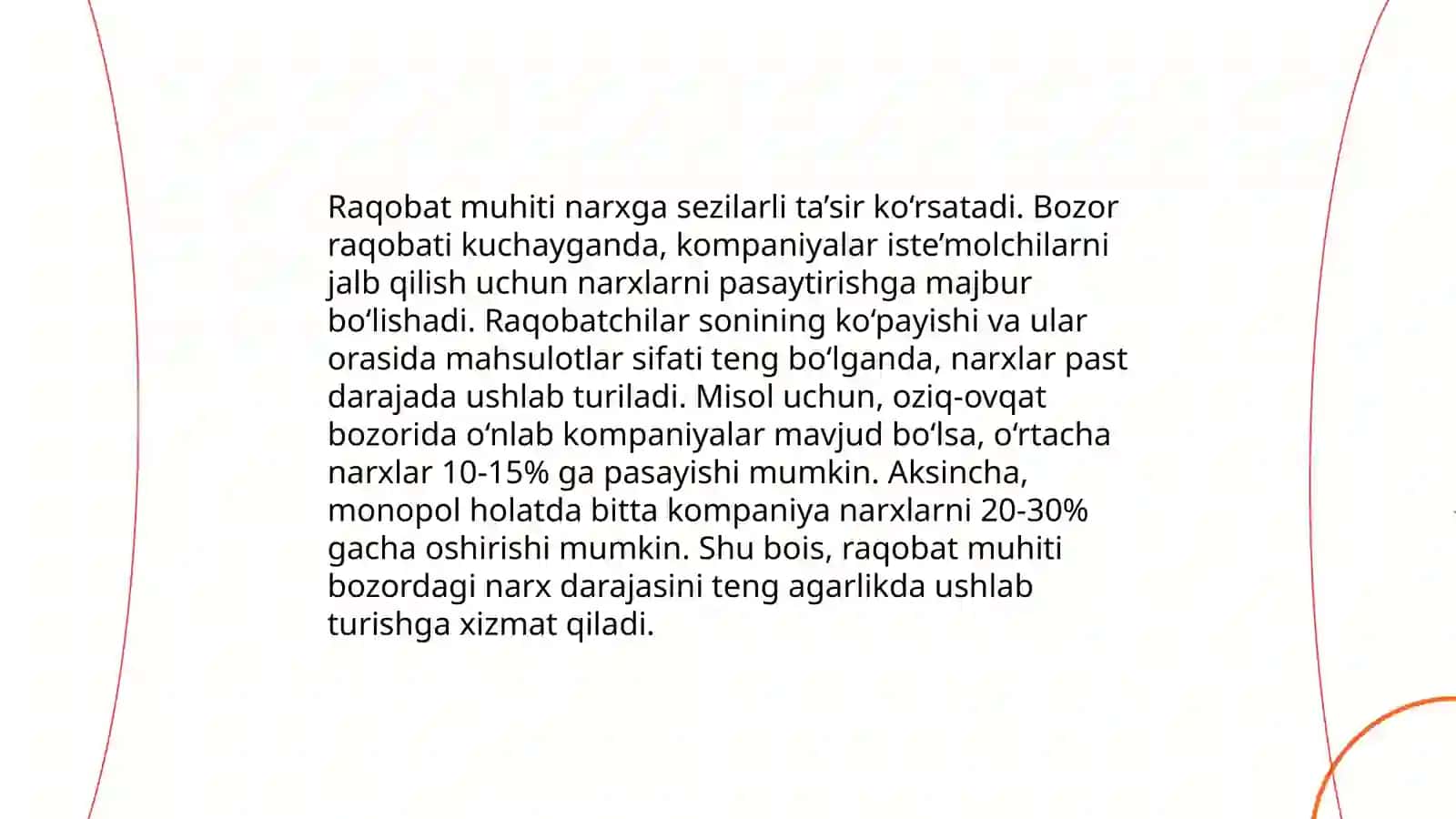 Narx va qiymatlarni shakllantirishda omillarni tahlil qilish 4