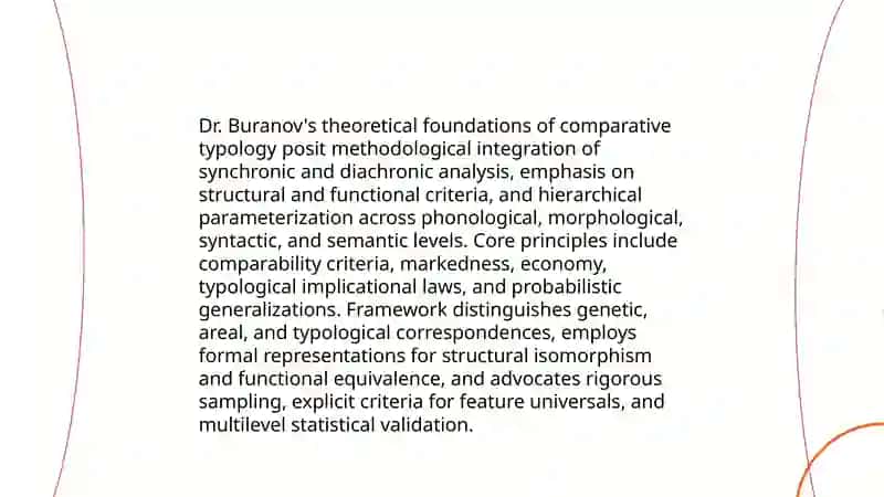 Classification of comparative typology according to Dr.Buranov 4