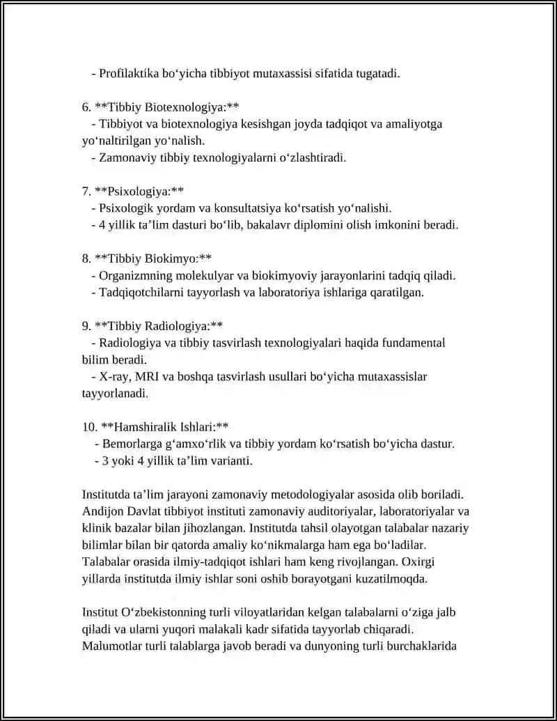 Umumiy Tibbiyot (Tibbiy Davolash Ishlari) 4