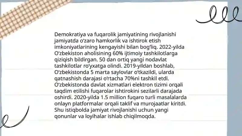 Yangi Oʻzbekistonda ijtimoiy siyosiy jarayon 4