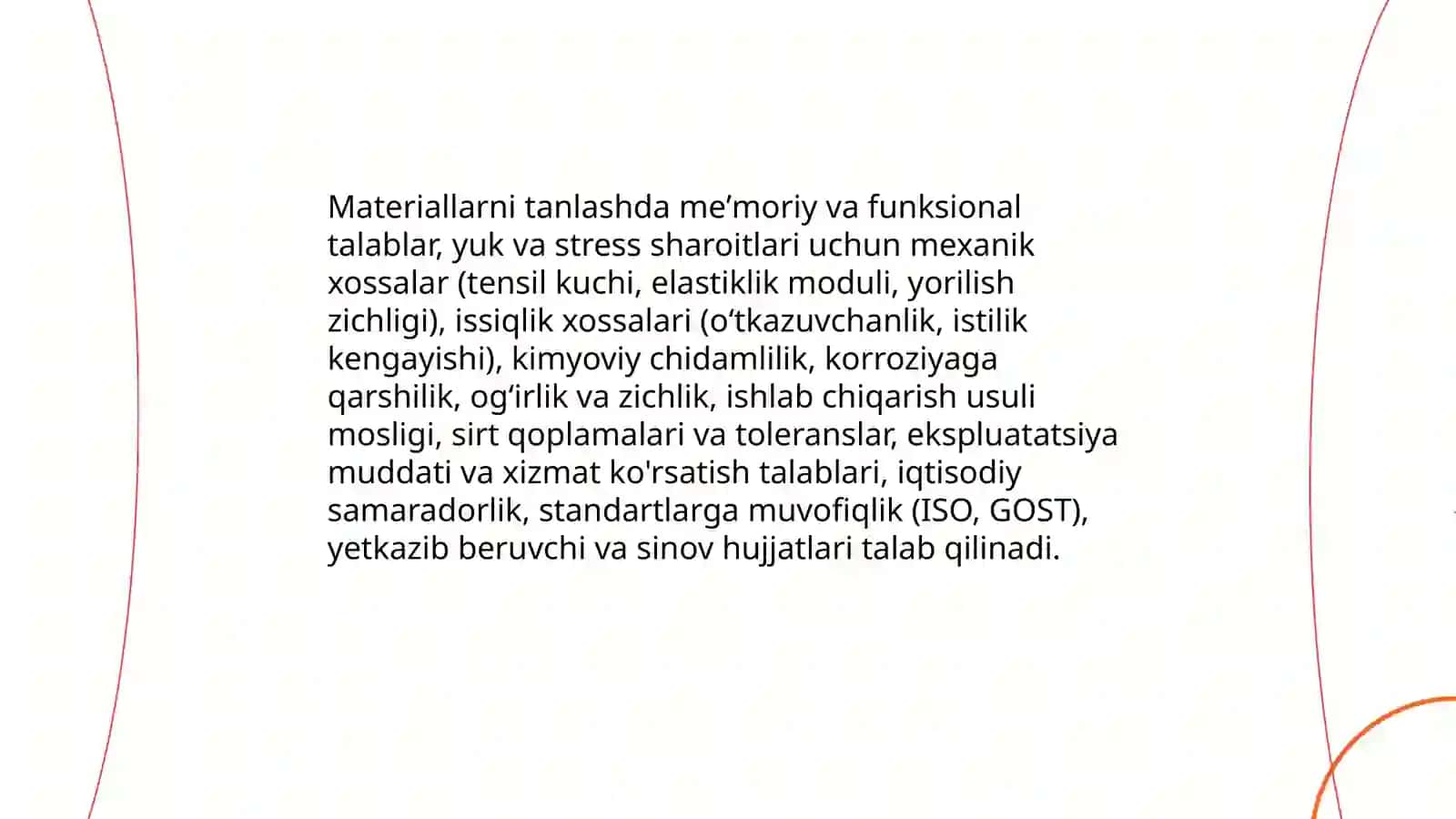 Dizayn jarayonida texnik talablar va spetsifikatsiyalarni belgilash 4