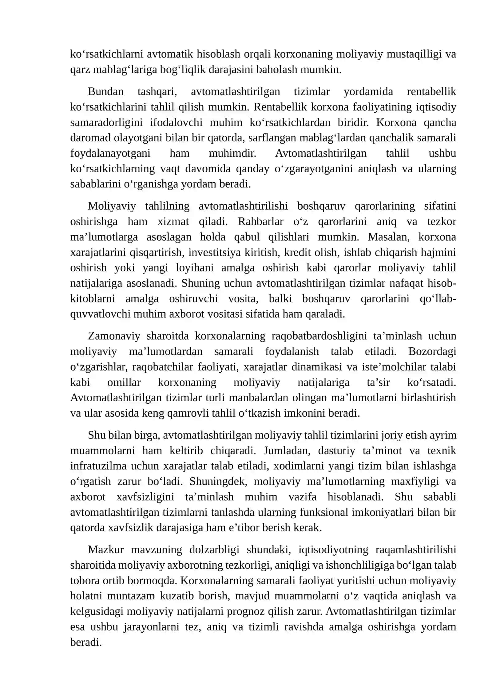 Moliyaviy tahlil va avtomatlashtirilgan tizimlar 4