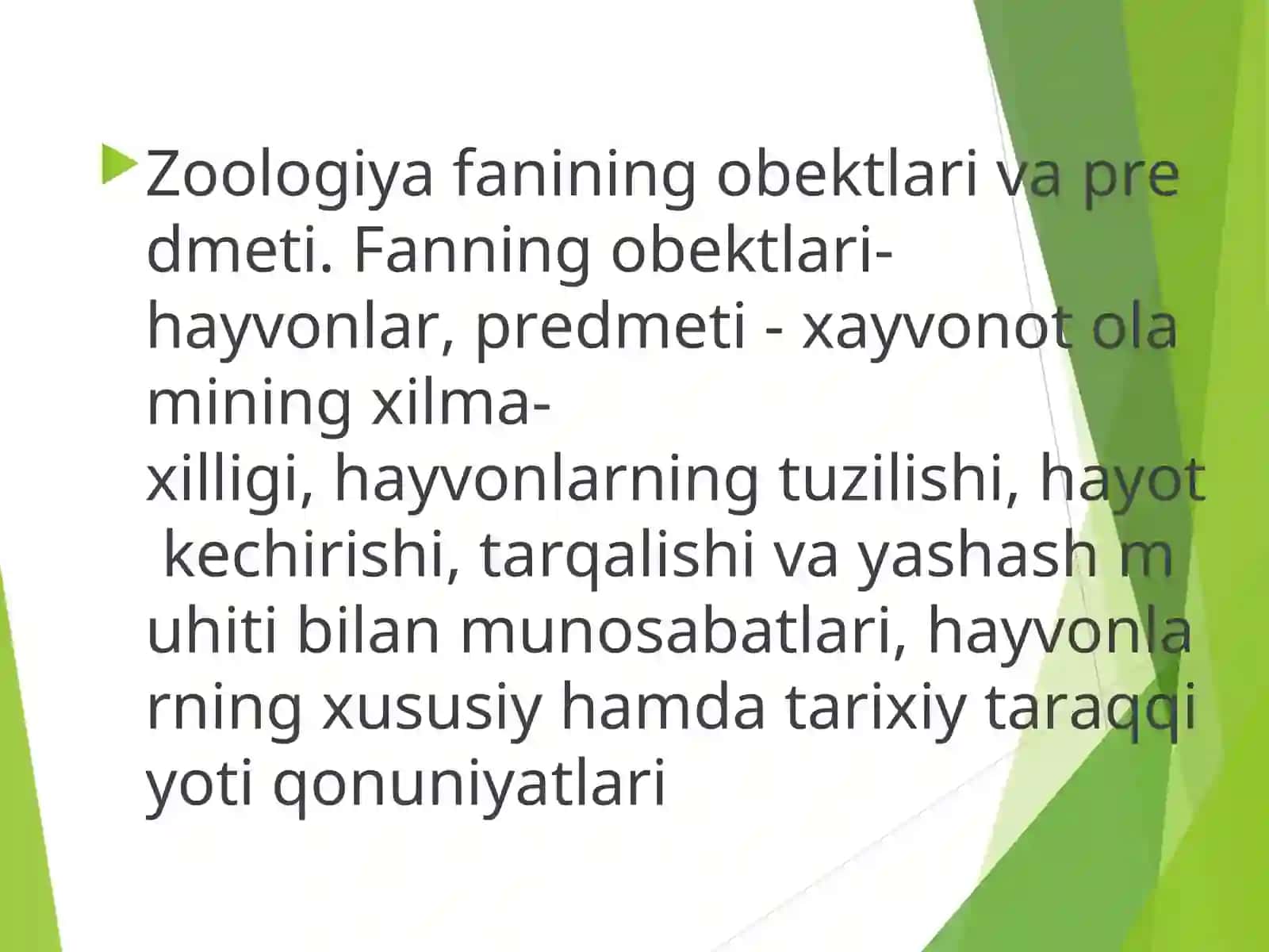 Zoologiya fanining asosiy ma'lumotlari 4