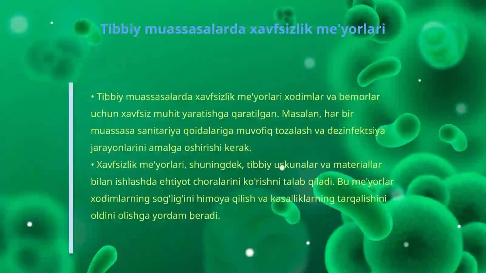 Tibbiy muassasalarda mexnat muhofazasi va texnika xavfsizligi 4