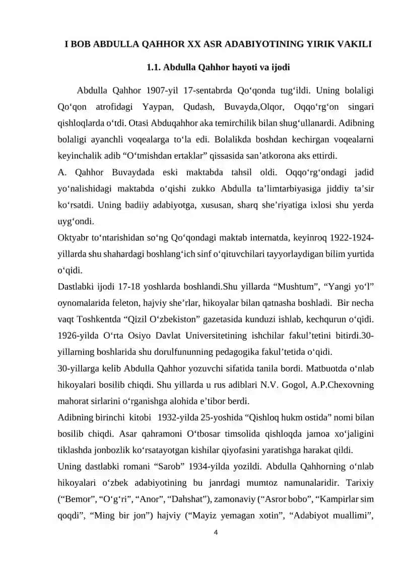 Abdulla Qahhor hikoyalarini ko'rgazmalilik asosida o'rganish 4