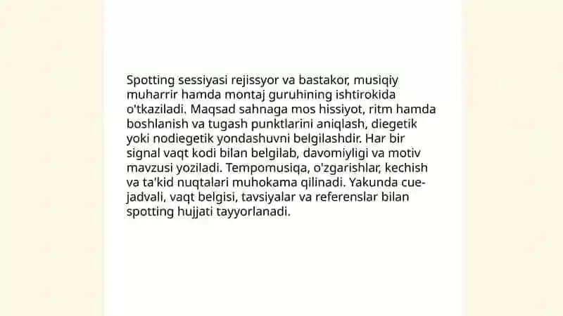 Rejissiyorning bastakor bilan ishi 4