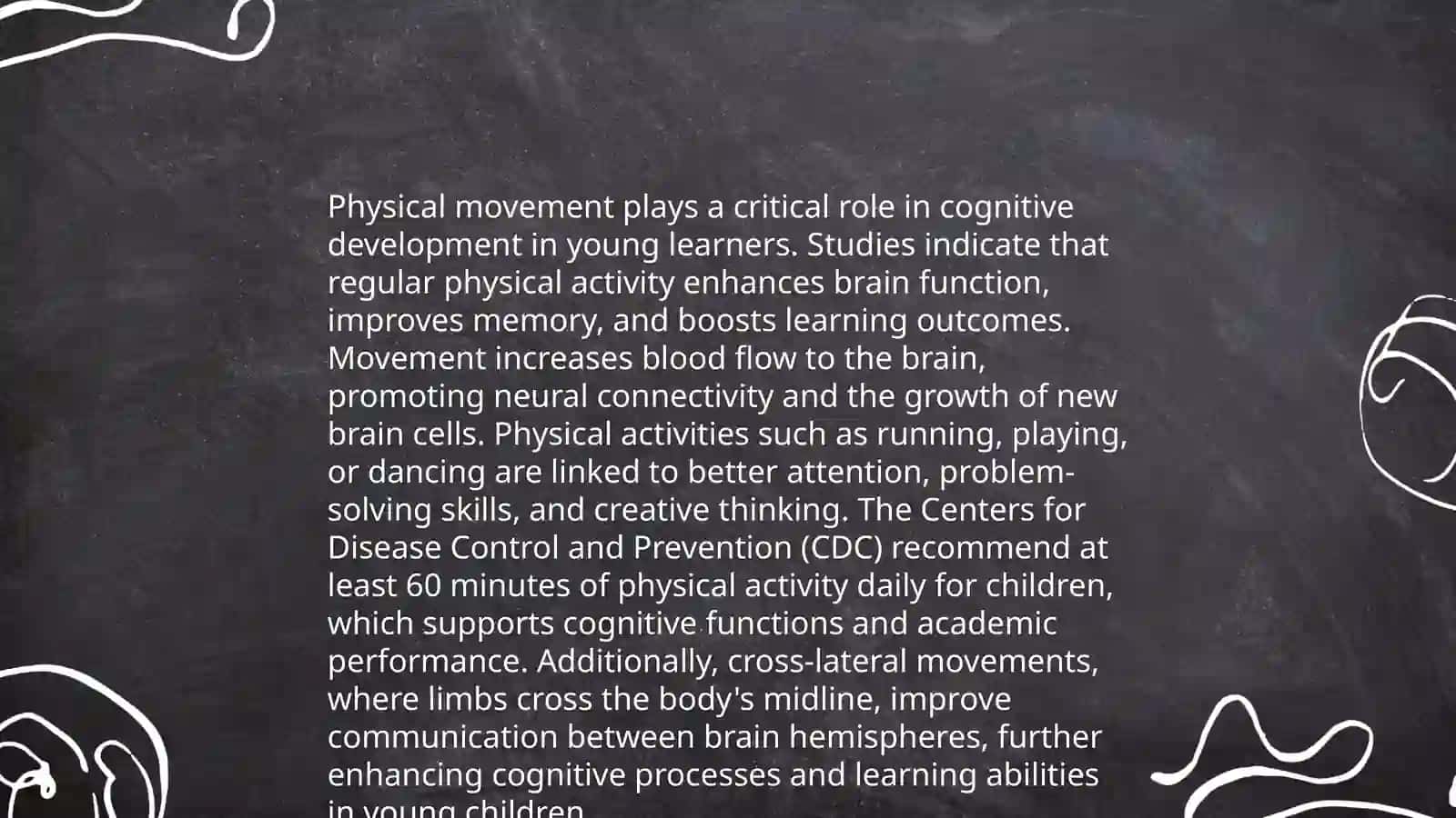 The role of movement and physical activities in early English education 4