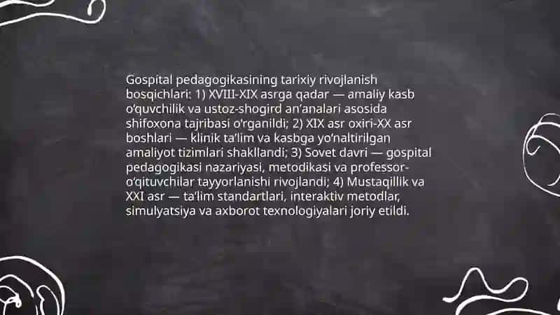 Gospital pedagogikasi 4