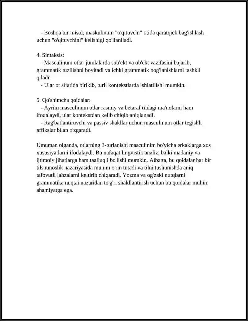 OTLARNING 3-TURLANISHI MASCULINUM 4