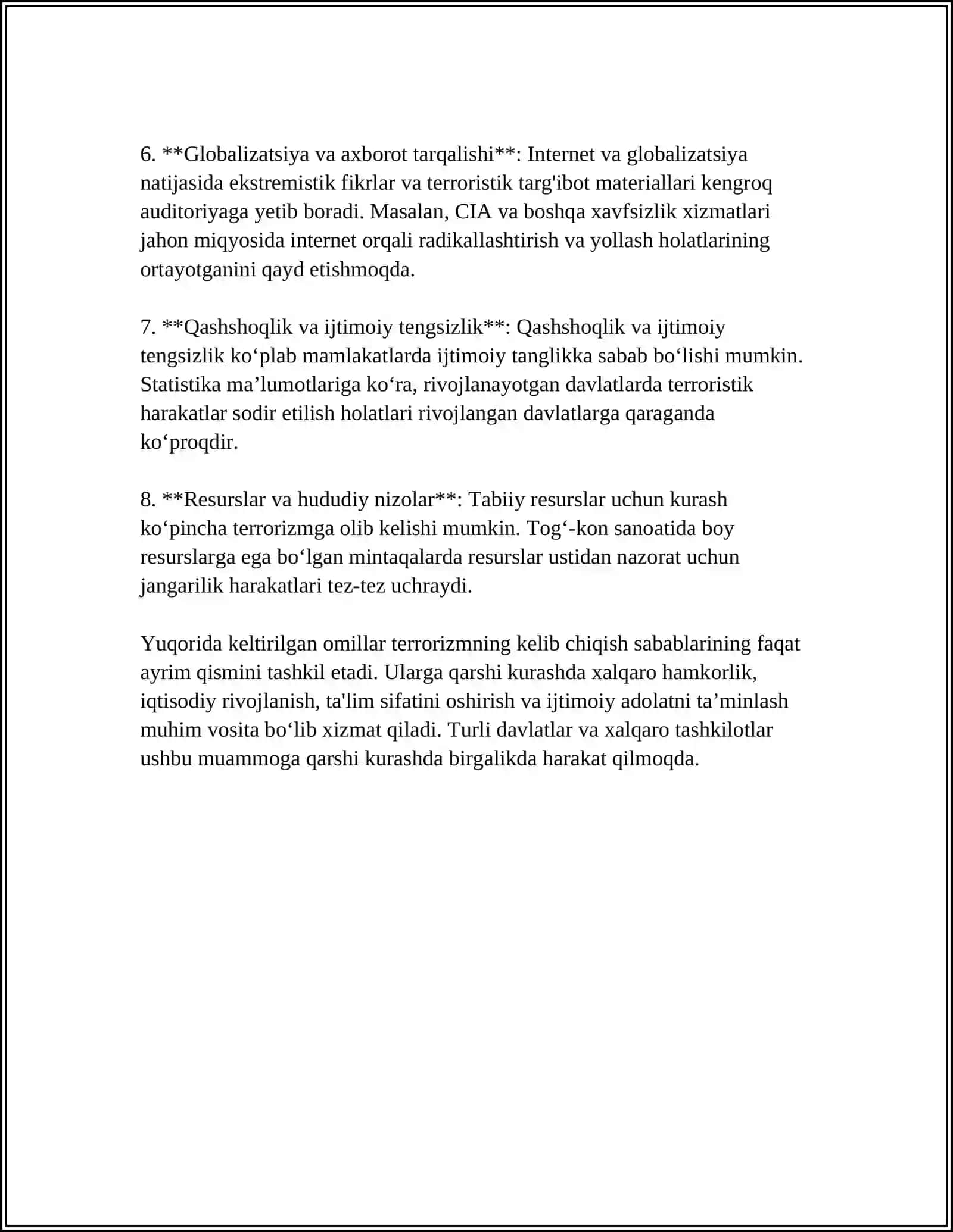 TERRORIZM VA EKSTREMIZMNING ASOSIY HUSUSIYATLARI 4