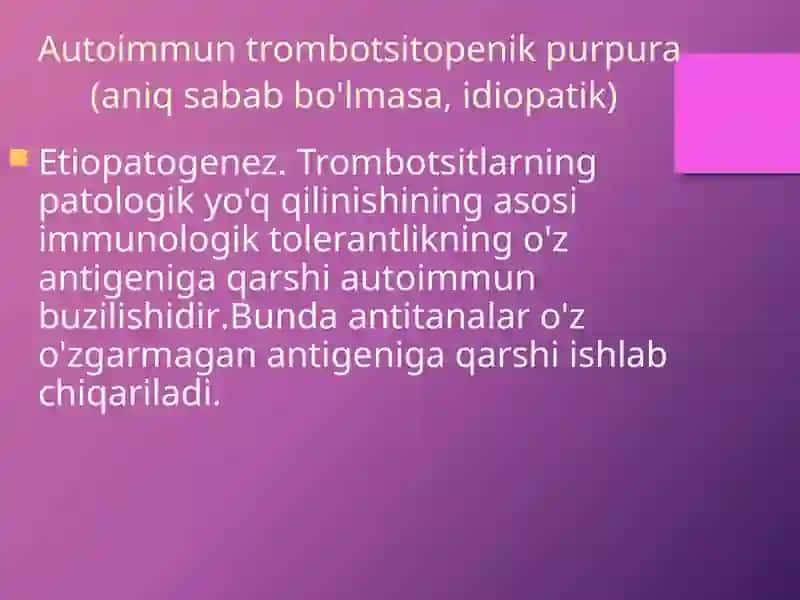 Gemorragik diatezlarning koʻrinishlari 4