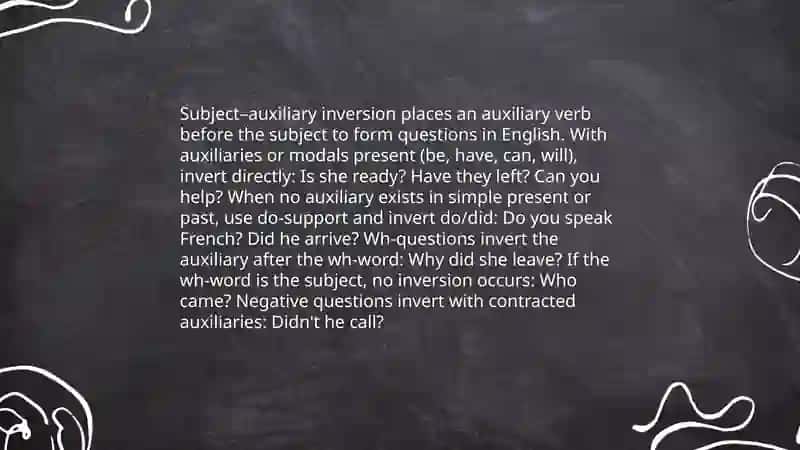 Word order and sentence patterns 4