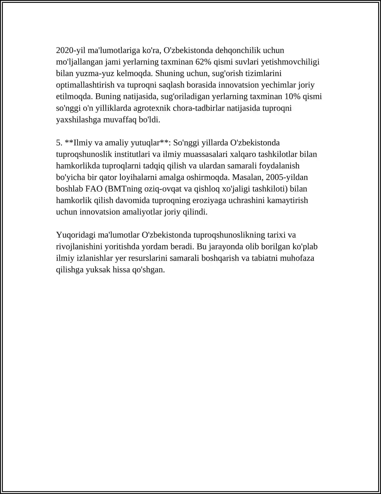 O'zbekistonda "Tuproqlar Geografiyasini" Fanining Rivojlanishi 4