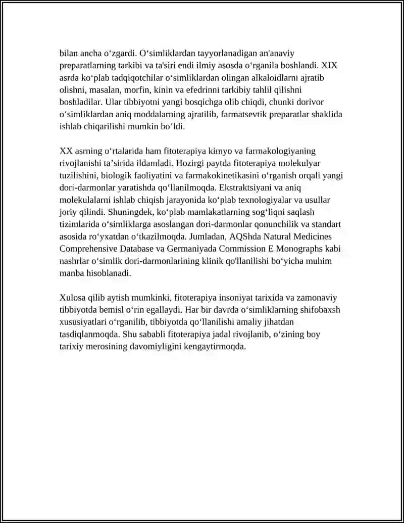 FITOTERAPIYANING TIBBIYOT OʻRNI 4