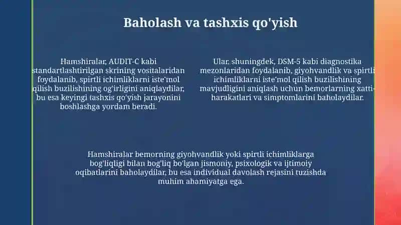 Giyohvandlik va alkolizimga qarshi kurashishda hamshiralarning órni 4