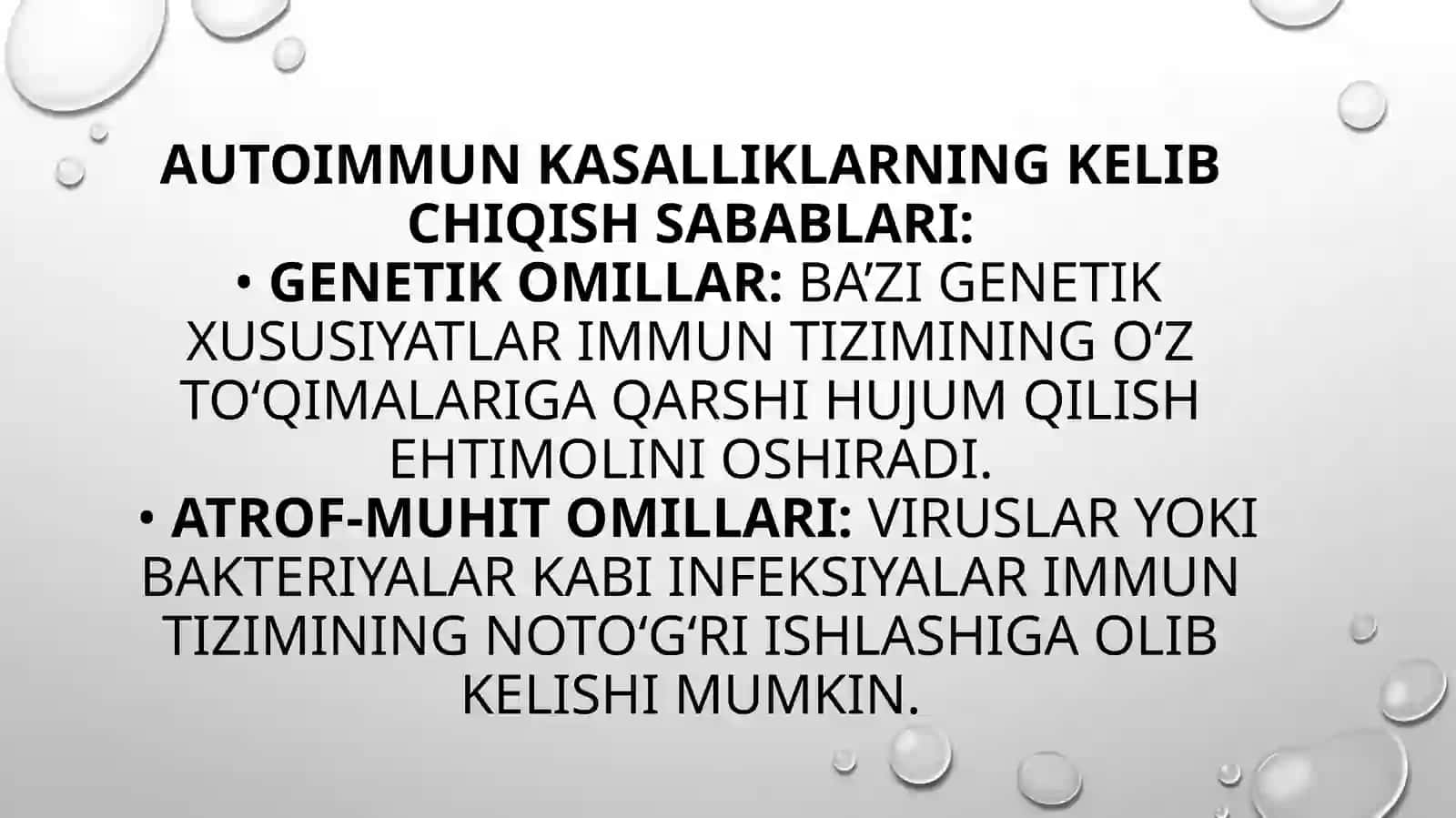 Autoimmun va allergik kasalliklar kelib chiqishi, kechishi, diagnostikasi 4